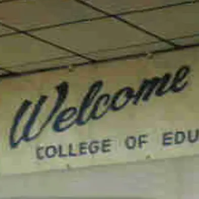 Welcome sign in College of Education