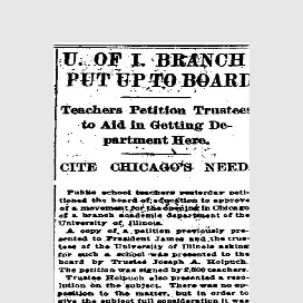 U of I Branch Put Up To Board Article
