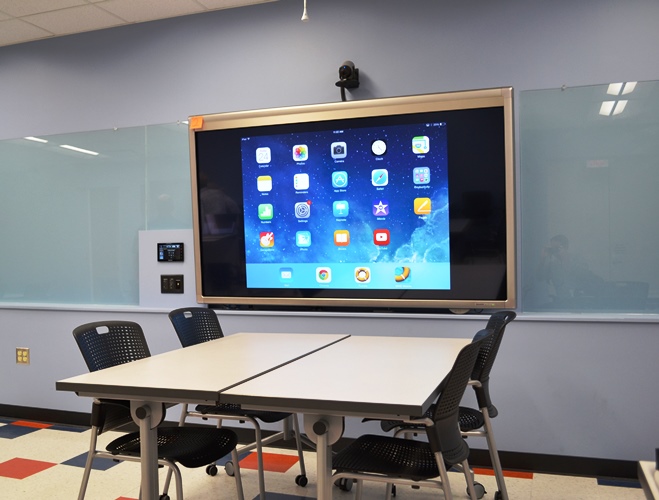 Touch screen in Lab Room of Education Building
