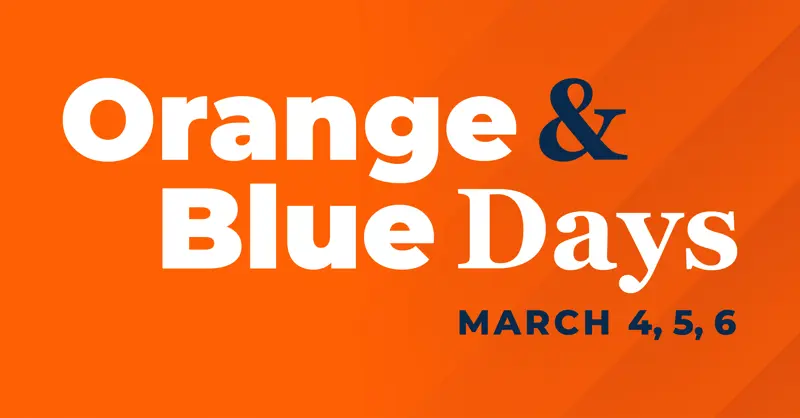 2026 Orange & Blue Days: March 4, 5, 6