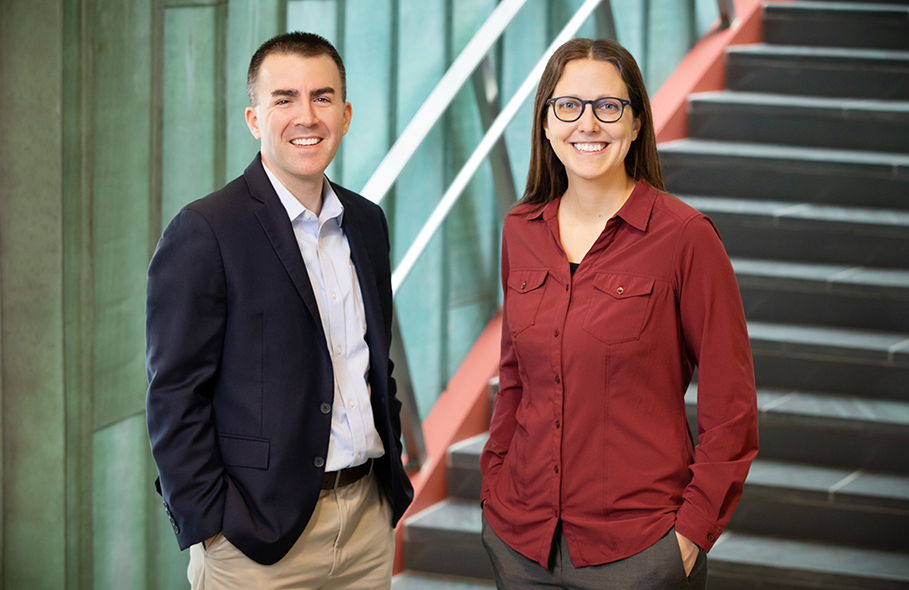 Professors Paul Bruno and Colleen Lewis