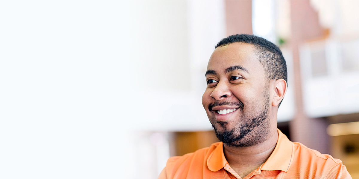 Man smiling