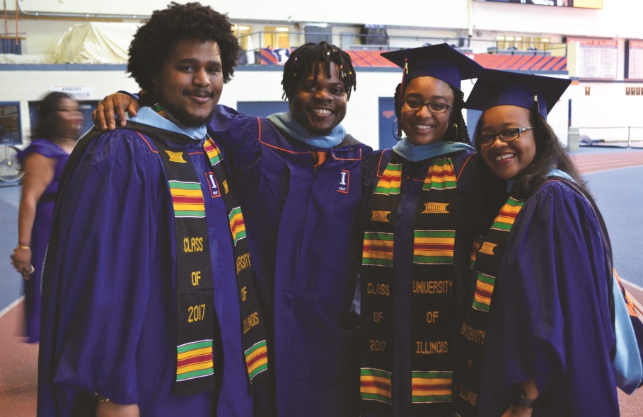 Graduate students at the College of Education at Illinois