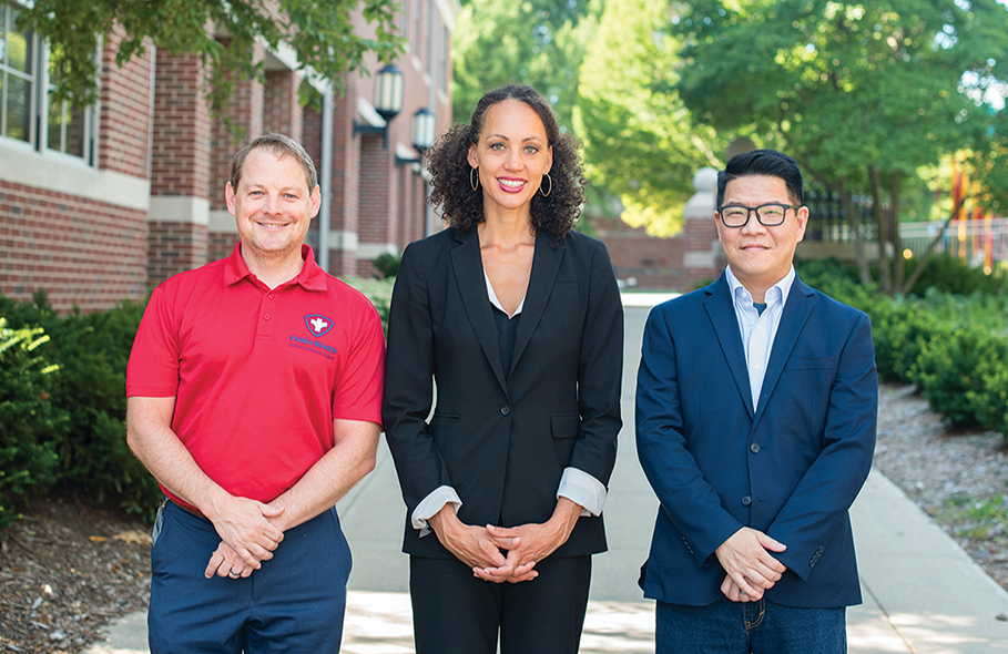 Brandon Meline, Karen Tabb-Dina, and David Huang lead the IDEA Coalition.