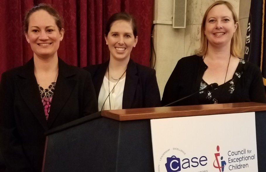 Doctoral students Jami Swindell, Magen Rooney, and Shari Hopkins