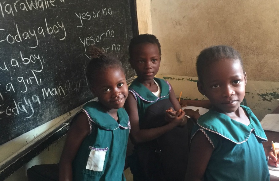 Children in a Sierra Leone classroom