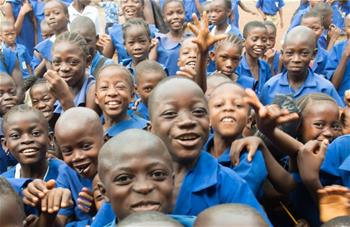 Children outside in Sierra Leone