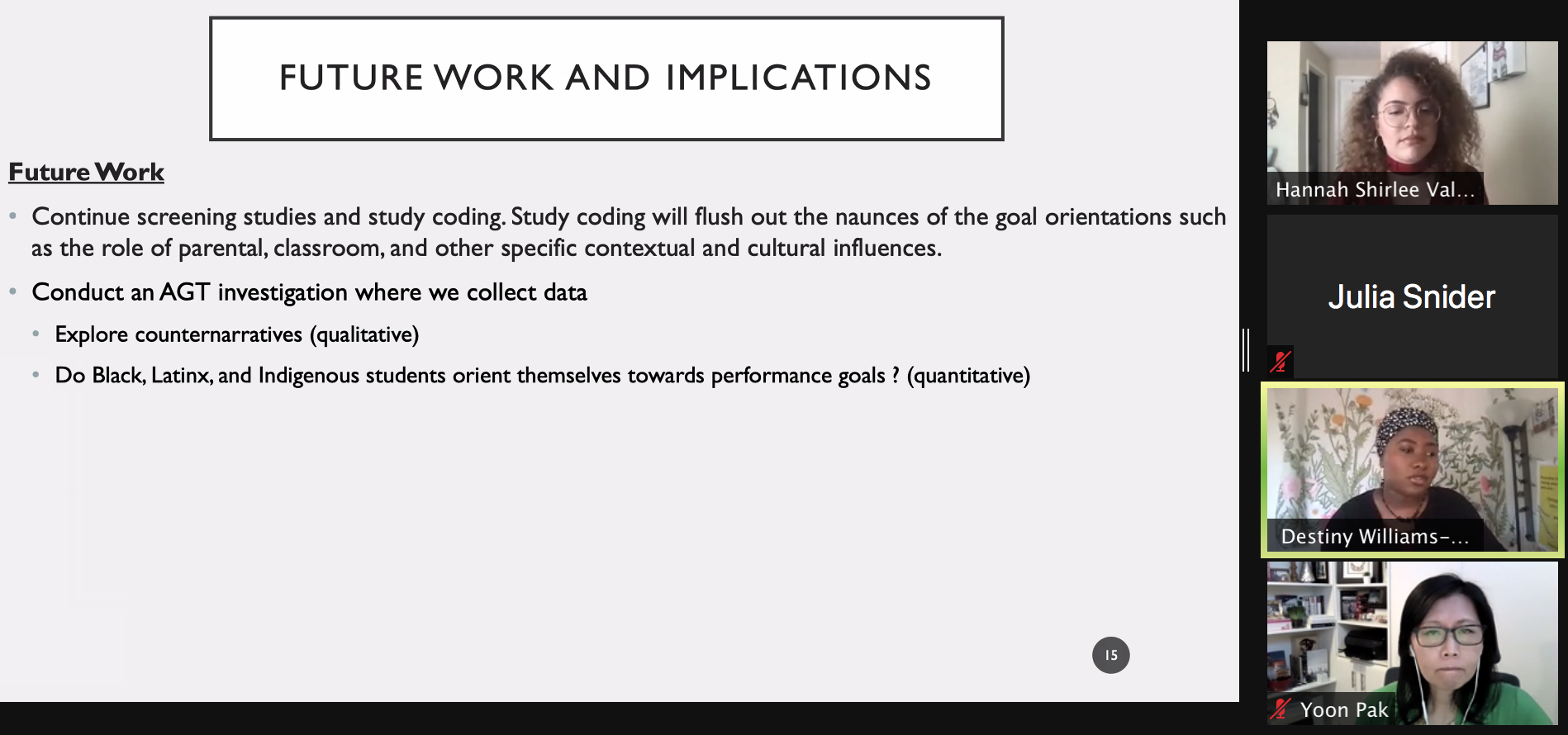 PPT slide and zoom attendees