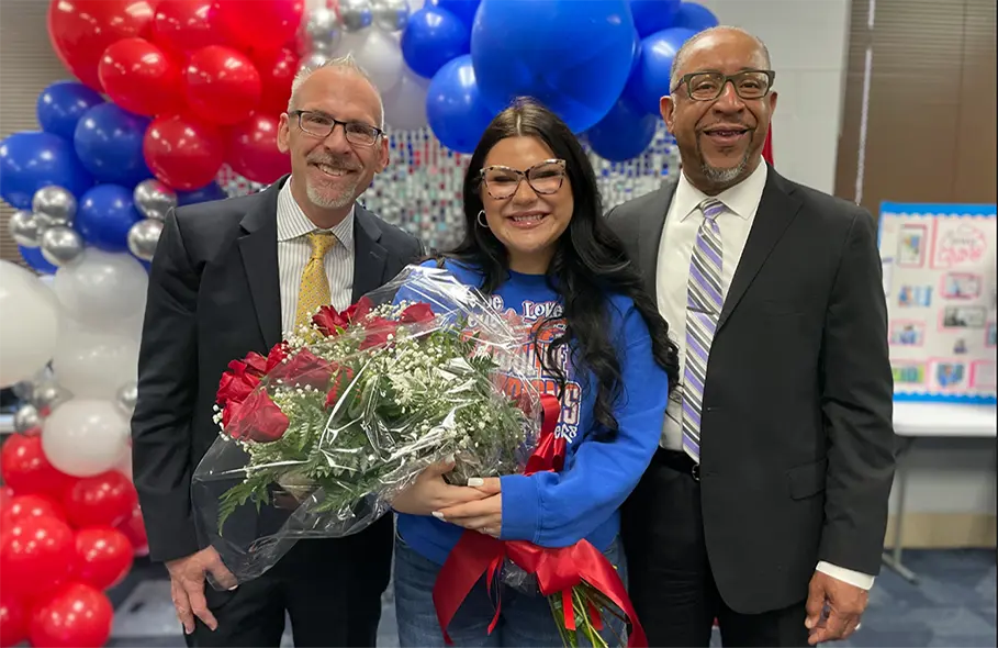 Dr. Tony Sanders, Briana Morales, and Darnell Spencer