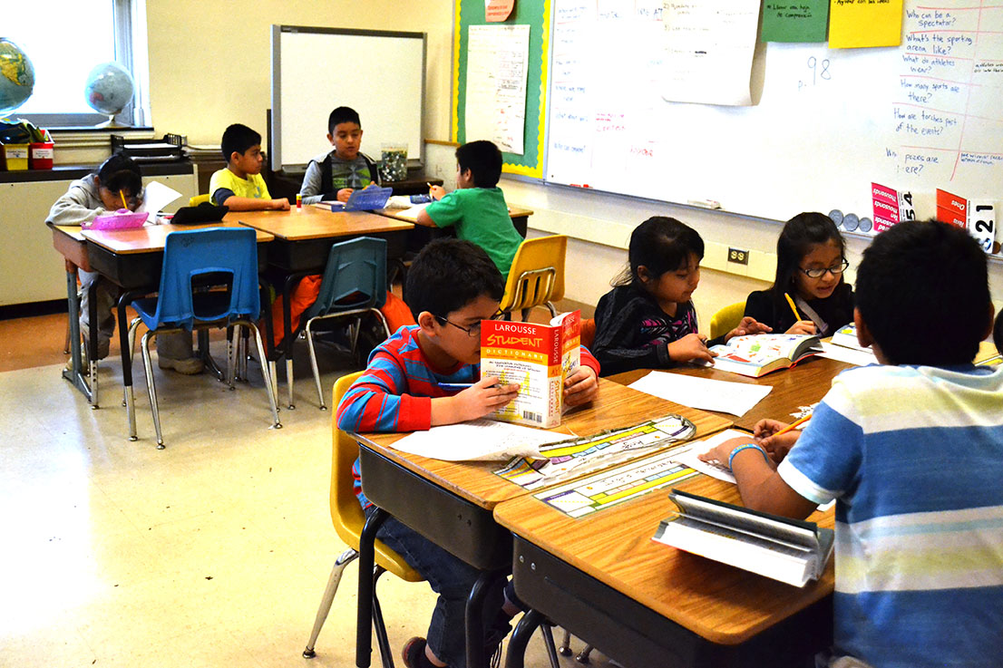 Greg Ballweg in his classroom