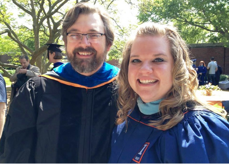 Professor Greg Taylor and Ariana Dymerski