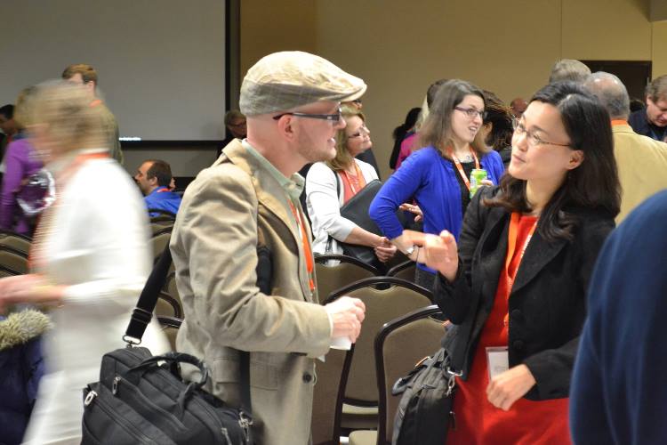 Attendees of the Illinois Learning Sciences Design Laboratory