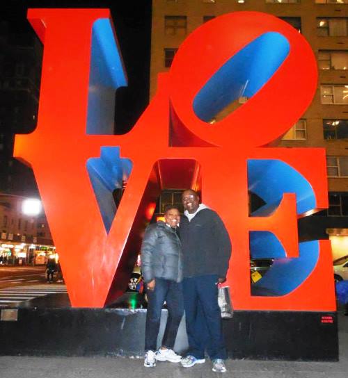 Preston Williams with his wife, Ivy, who received a master's degree in 1996 from the College's Department of Special Education.