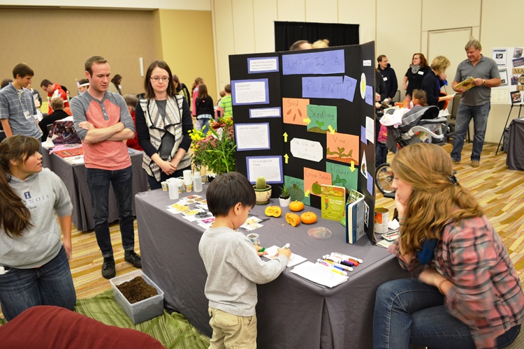 Activity table at 2014 Youth Literature Festival